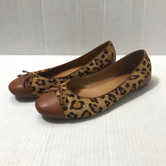 Sebago Shoes - Sebago Darby Leopard Print Ballet Flats Size 8.5 Slip On Shoes